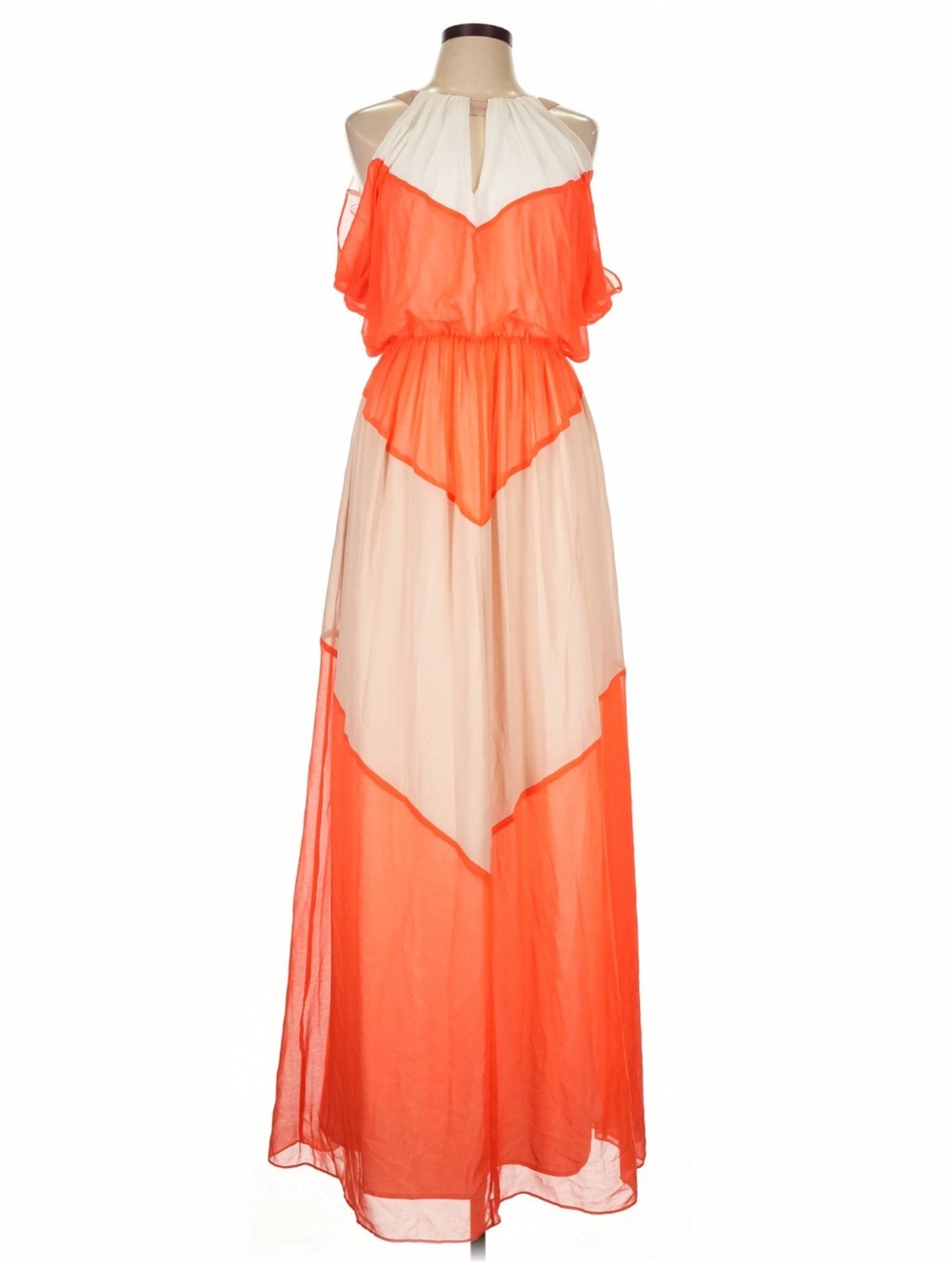 Vince Camuto Coral Halter Maxi Dress